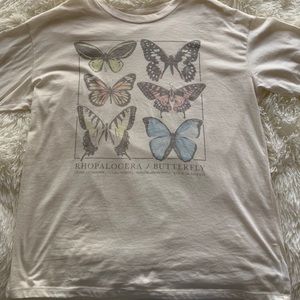 graphic tee butterflies